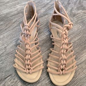 Lucky Brand - camel colored sandals- size 7- never worn